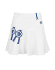 レディース ロールロール ビッグ ロゴ パフォーマンス スカート ホワイト Roll Roll Big Logo Performance Skirt White