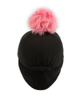 ファーポンポン付き ボールキャップ ブラック  Fur Pompom Ball Cap Black
