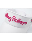 ロールロールフォント バイザー ブラックピンクアイ ホワイト Rollroll Font Visor White Black Pink Eye