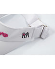 ロールロールフォント バイザー ブラックピンクアイ ホワイト Rollroll Font Visor White Black Pink Eye