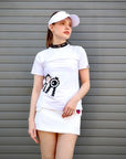 レディース アリ ソリッド クール ハイネック ホワイト Ali Solid Cool High Neck