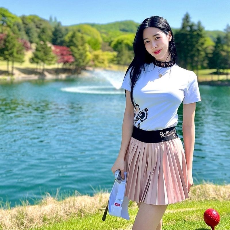 レディース アリ ソリッド クール ハイネック ホワイト Ali Solid Cool High Neck