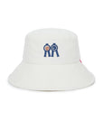 バケットハット ネイビー ブラウンアイ クリーム Bucket Hat Cream Navy Brown Eye