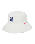 バケットハット ネイビー ブラウンアイ クリーム Bucket Hat Cream Navy Brown Eye