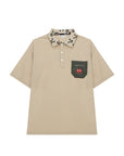 ユニセックス ニューアルイェンカラーTシャツ ベージュ New Aryen Collar Tshirt