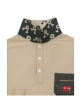 ユニセックス ニューアルイェンカラーTシャツ ベージュ New Aryen Collar Tshirt